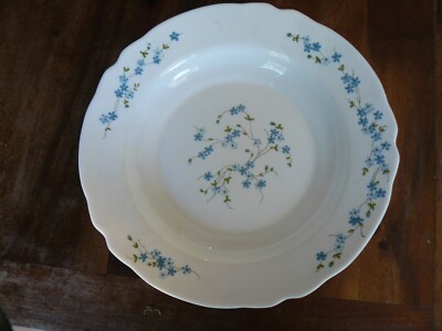 Vintage Arcopal Français Grand plat Rond Plat modèle Myosotis