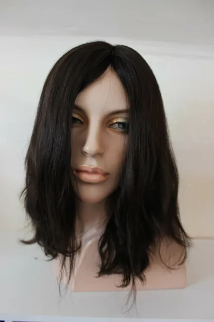 bella europa human hair kosher wig size medium european wig color 1b sheitel