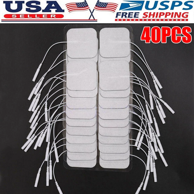 40 TENS ELECTRODE Pads EMS Replacement Unit 2x2 7000 3000 Muscle