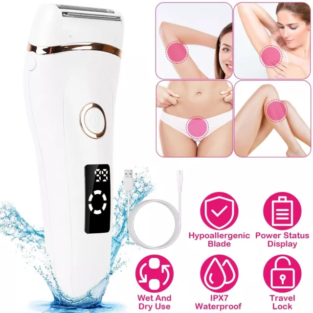 Afeitadora eléctrica para mujer removedora corporal recortadora inalámbrica recargable
