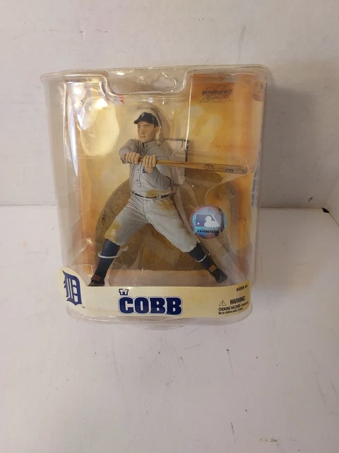 Ty Cobb Detroit Tigers (Gray Uniform) Mcfarlane Cooperstown Collection Series 5