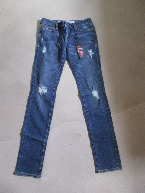 Jeans Boyfriend Destroy Ed Hardy By Audigier - Taille 36 Fr - Bleu Délavé Excellent État | Style Décontracté