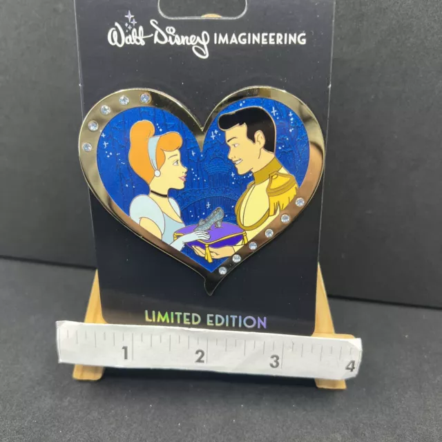 Disney WDI MOG Valentine's Day Prince Princess Hearts Cinderella & Charming Pin