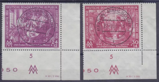 DDR 248/49 DV  O Leipziger Frühjahrsmesse kpl. mit Druckvermerk, postfrisch