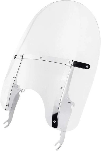 Detachable Windscreen Windshield Fit For Harley Softail Slim Deluxe Fat Boy