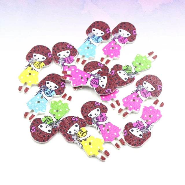 Kit De 6 Boutons Point De Croix Oiseaux & Fleurs - 32mm, Fil Violet Anchor, Marque Embelliss