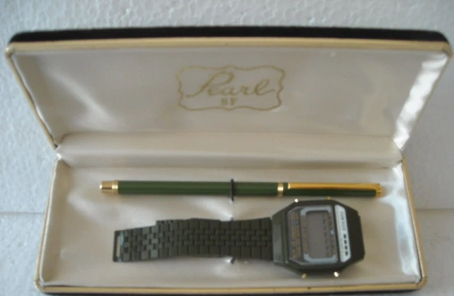 Parure Lusso 2 Pz Verdi Dorati Couvette "Pearl" Anni '80