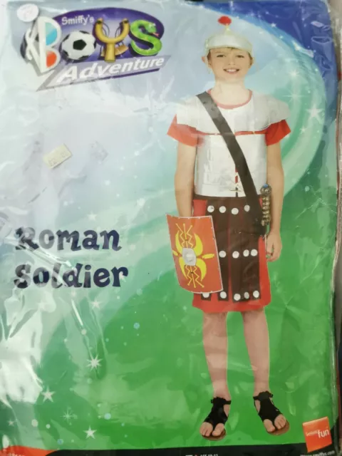 Smiffy's Boys Roman Soldier Costume Childrens Childs Fancy Dress ~ L Age 10-12