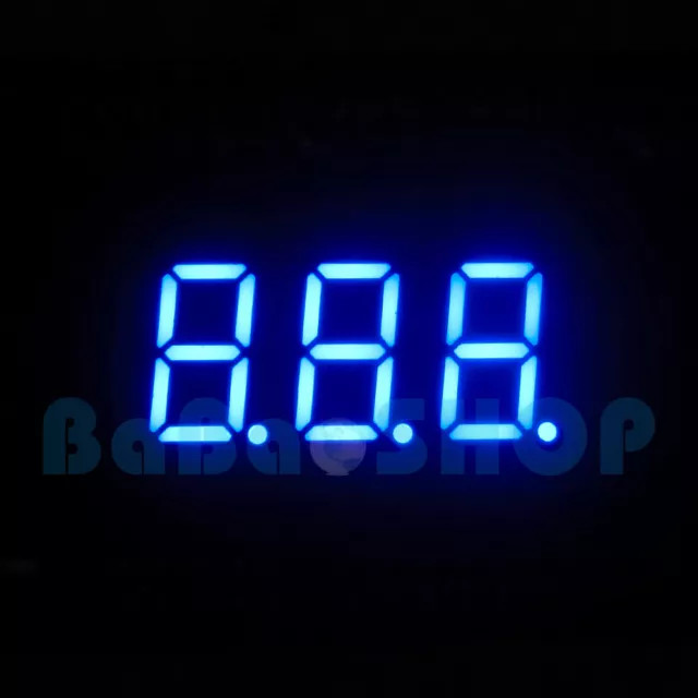 New 0.36" 0.36 inch 7 Segment Display Blue LED 3 Digit Common Anode