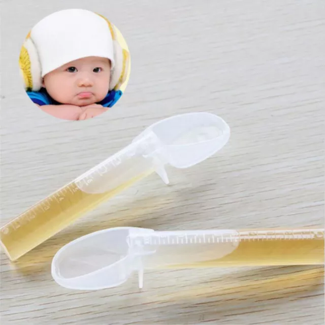 Baby Feeding Spoon Medication Device Utensil Given Medicines Infants SyringeY&zz