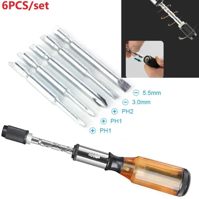 Tournevis 6-en-1 SATA - Cliquet Réglable, 3 Positions, Acier Allié - ST09348