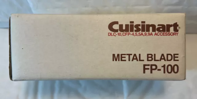 Cuisinart Pro Classic DLC-10 Food Processor Metal S-Blade. FP-100 With Box