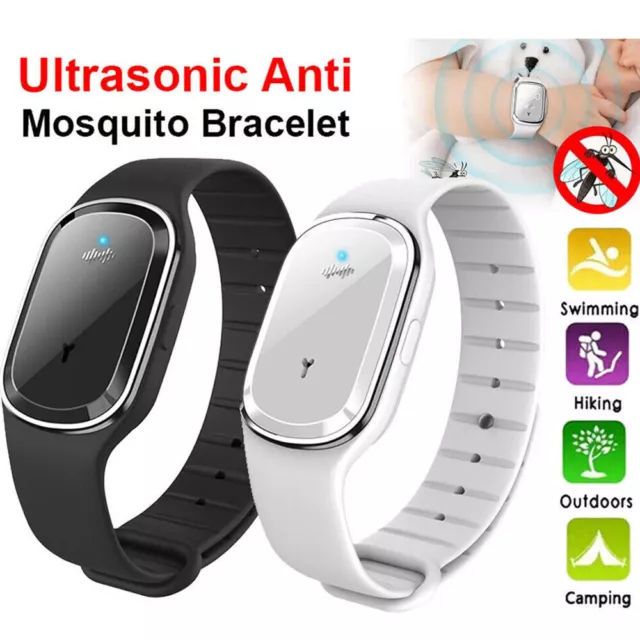 Ultrasonic Anti-Mosquito Pest Repellent Bracelet Bug Insect Repeller Wrist Watch