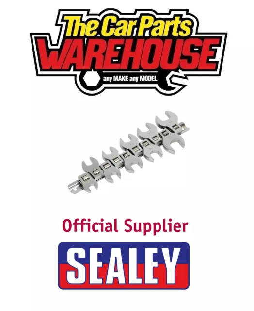 SEALEY S0866 Crows Foot spanner 10pc Flare Nut 3/8Sq Drive Metric Siegen