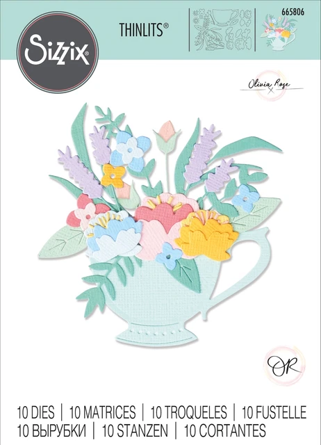 Sizzix Thinlits Die Set 28PK Papercut Café by Tim Holtz