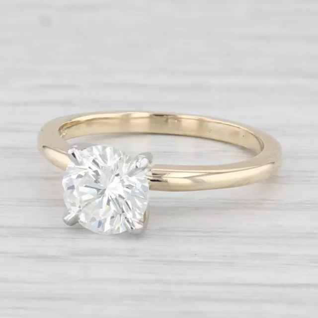 New 1.51ct VS2 Round Diamond Solitaire Engagement Ring 14k Gold Size 7.25 GIA
