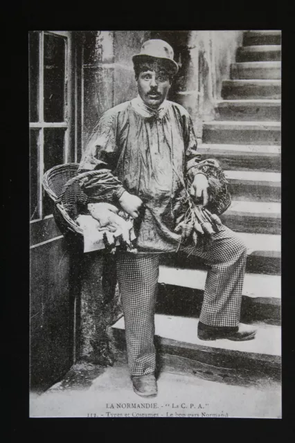 Carte postale animée CPA animée LA NORMANDIE - Type de costume - Le bon Normand