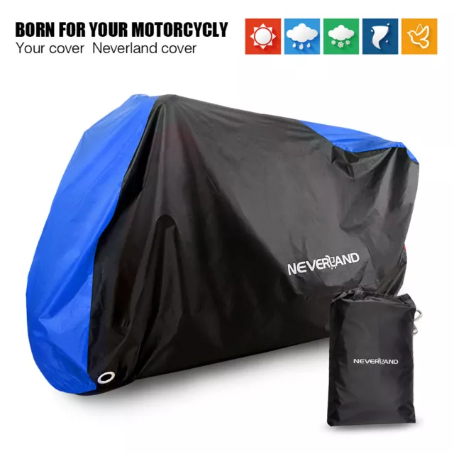 XL Motorcycle Motorbike Scooter Cover Waterproof Outdoor Rain Dust UV Protection
