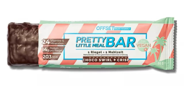 Barra Pretty Little Meal Bar Choco Swirl OFFSET Nutrition 330g NUOVA MHD 3/23