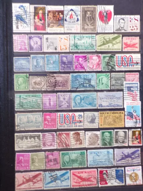 Collection Of Usa United States Of America American Stamps (1)
