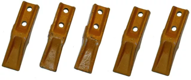 5x Baggerzähne Löffelzahn Baggerzahn Schaufelzahn Flachzahn Lochabstand 45mm