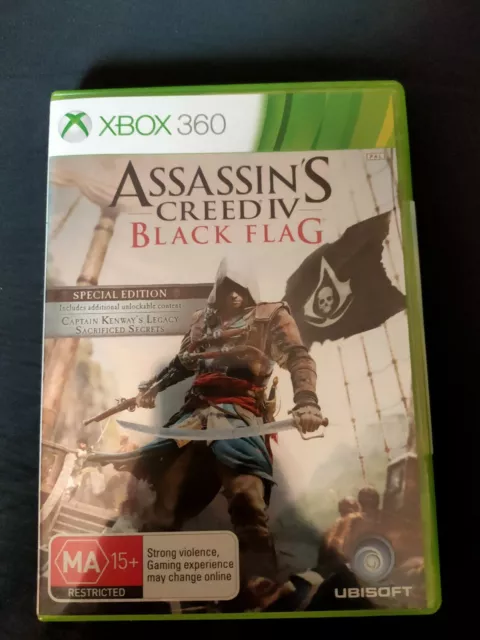 Assassin's Creed IV Black Flag - Microsoft Xbox 360, VGC, COMPLETE WITH MANUAL