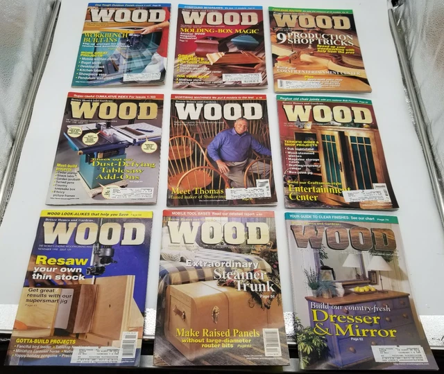 Lote de 26 revistas de madera Better Homes and Gardens 1998-2000