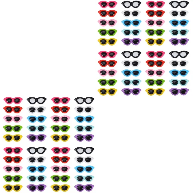 80 piezas Muñeca Gafas de sol Muñeca Gafas Para Muñeca 18 pulgadas