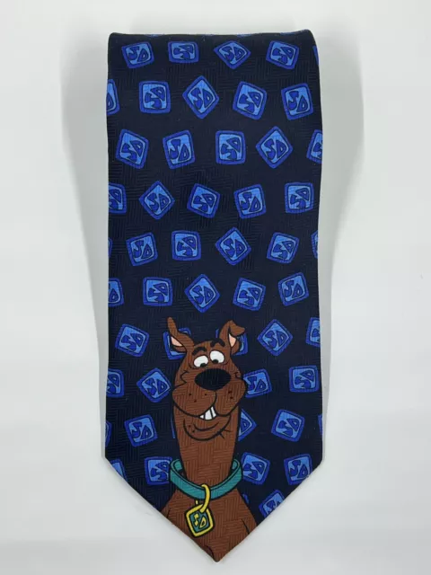 Scooby Doo Cartoon Network Hanna Barbera Novelty Neck Tie Vintage 90s Polyester