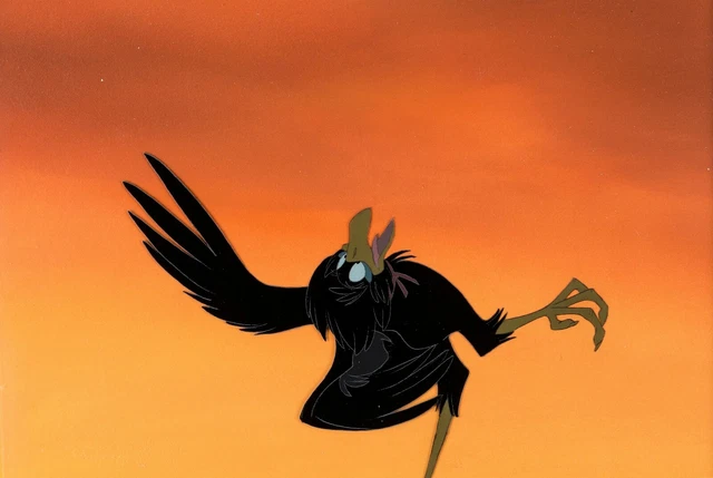 Secret of NIMH Don Bluth Jeremy 1982 Production Cel and OBG Original Background