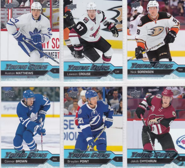 2016/17 UD Series 1 Young Guns Rookie Cards  U-Pick + FREE COMBINED SHIPPING!