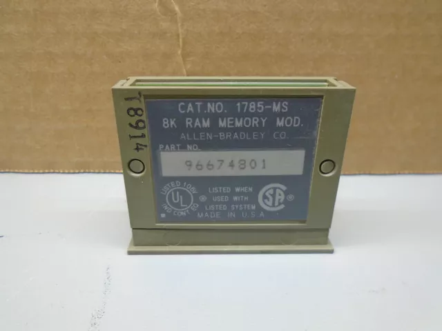 1785-MS  Allen bradley PLC 5 Memory Module 1785MR   X105