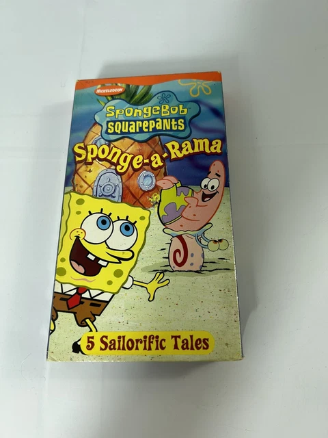 SPONGEBOB SQUAREPANTS SPONGE-A-RAMA VHS 2003 Nickelodeon 5 Episodes £10 ...