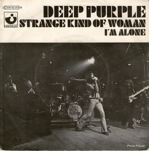 Deep Purple - Strange Kind Of Woman (7", Single, Mono)