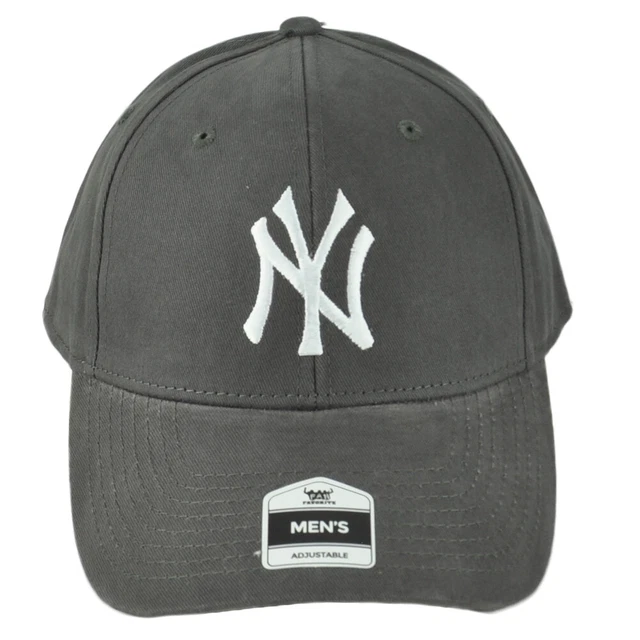 MLB Fan Favorite New York Yankees Uomo Scuro Grigio Strutturato Cappello