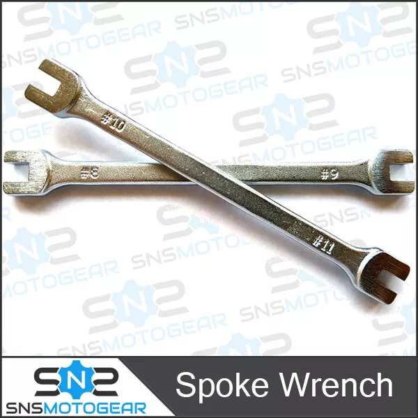 Bike It Universal Motorcycle Motorbike Wheel Spoke Wrench 8-9-10-11 Gauge Set