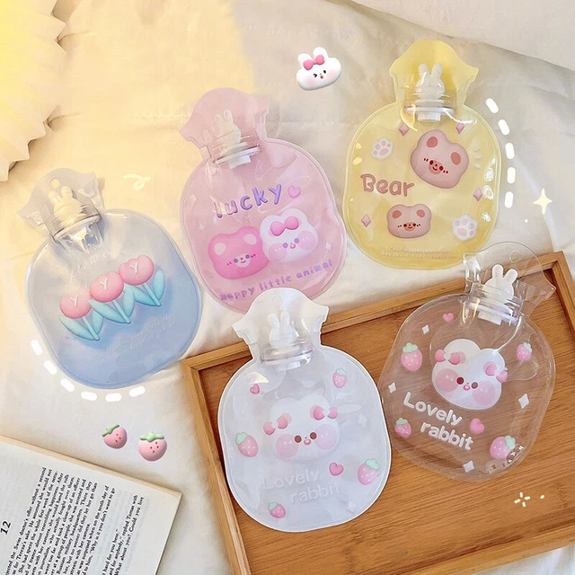 1Pc Hot Water Bottles Portable Hand Warmer Winter Girls Cartoon Hand Warm Water