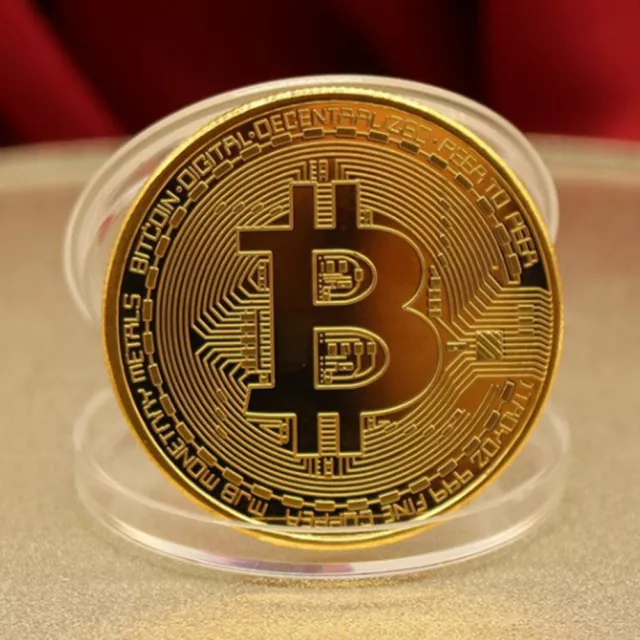 Bitcoin Commemorative Coin Challenge Gold Plated Metal Coin Souvenir Craft Gift 3