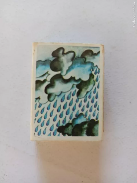 Caja De Cerillas Fosforos - Fenomenos De La Naturaleza Nº 11 - Lluvia (147)