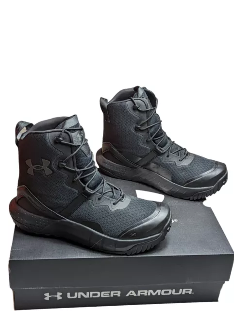 Under Armour Mens Black UA Micro G Valsetz Tactical Boots 3023743-001 New In Box