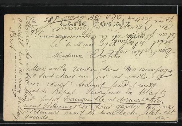 CPA Longueil-Sainte-Marie, Rucourt, vue de la rue avec attelage à cheval 2