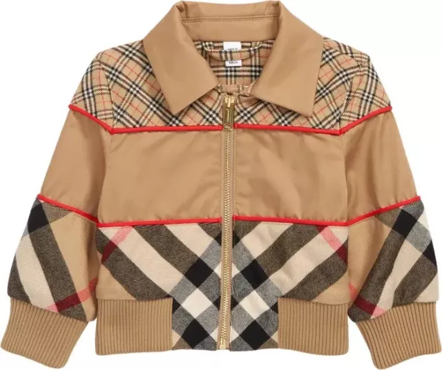 BNWT BURBERRY Burberry Check Cotton Harrington Jacket size 10Y