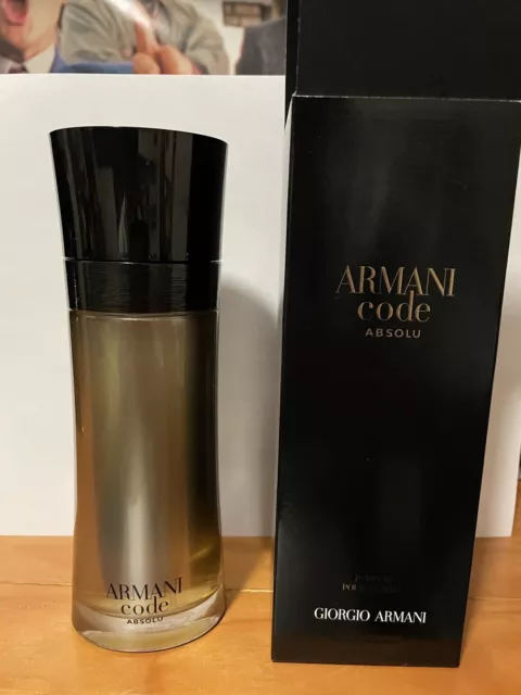 GIORGIO ARMANI CODE Absolu Parfum 200 ML 6.7 oz RARE