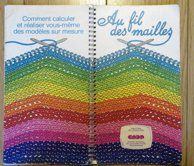 Livre Au Fil Des Mailles - 1979 - CNDP - Apprendre à Tricoter