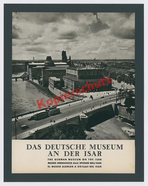 Dr. Paul Wolff München Ludwigsbrücke Straßenbahn Isar Auto Deutsches Museum 1939