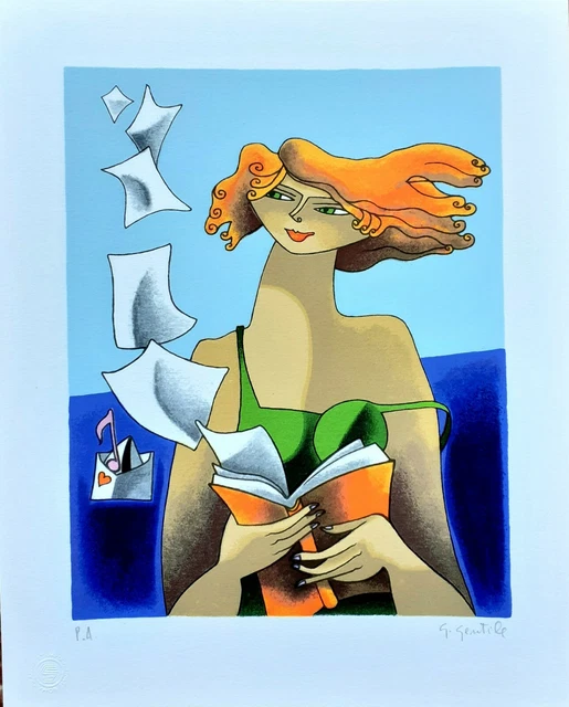 Giuliano Gentile - Serigrafia originale p.a. firmata