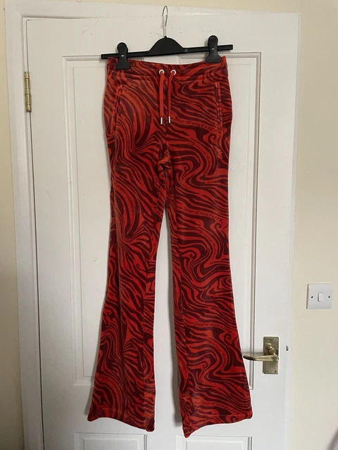 Sfondi tuta velluto arancione Juicy Couture Swirl taglia XS.