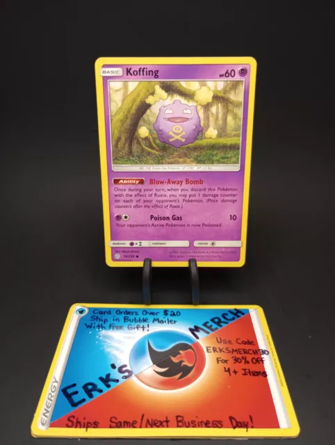 Koffing 76/236 Cosmic Eclipse NM Regular Common Pokemon Card