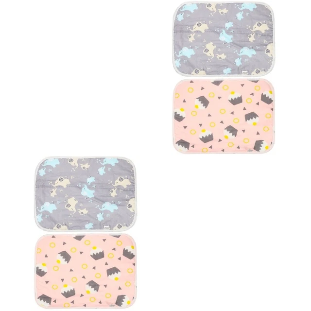 4 piezas estera gato caja cama colchoneta de absorción pesada almohadilla inferior