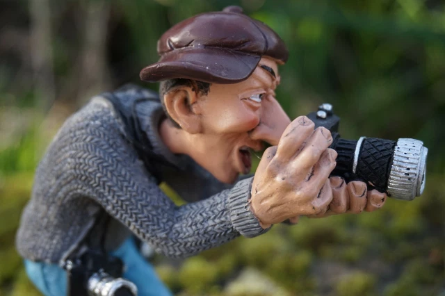 Statuette d'une Photographe, Profession - figurine caricature d'une Photographe - figurines décoration